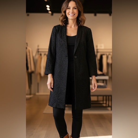 Eileen Fisher Black Silk Jacket - Picture 1 of 13